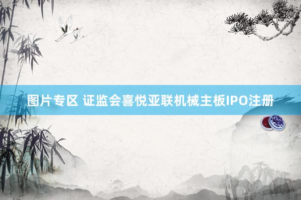 图片专区 证监会喜悦亚联机械主板IPO注册