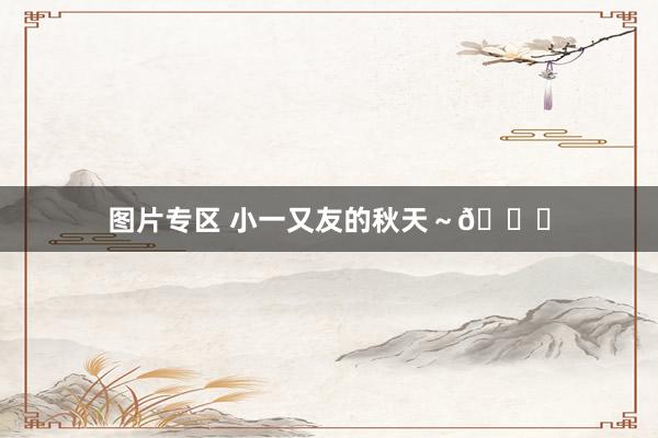 图片专区 小一又友的秋天~🍁