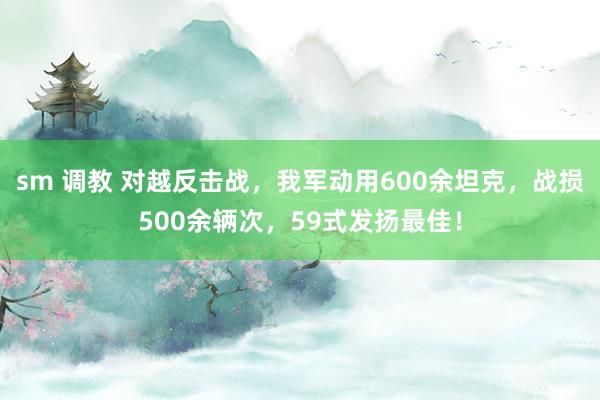 sm 调教 对越反击战，我军动用600余坦克，战损500余辆次，59式发扬最佳！