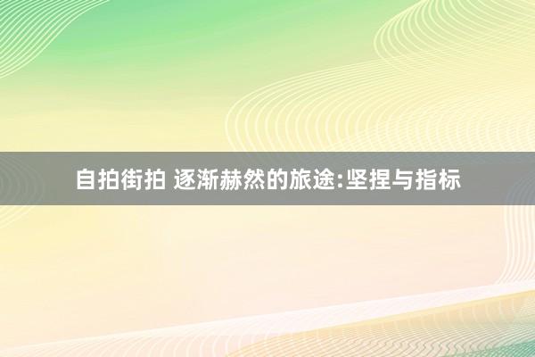 自拍街拍 逐渐赫然的旅途:坚捏与指标