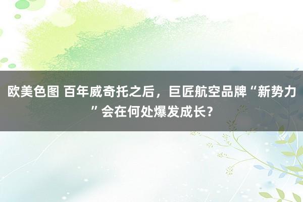 欧美色图 百年威奇托之后，巨匠航空品牌“新势力”会在何处爆发成长？