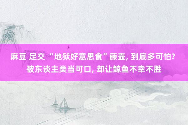 麻豆 足交 “地狱好意思食”藤壶， 到底多可怕? 被东谈主类当可口， 却让鲸鱼不幸不胜