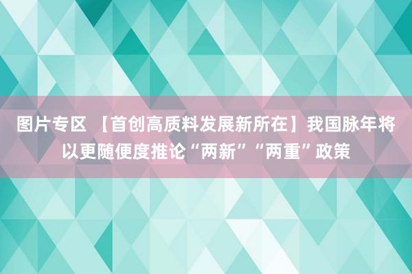 图片专区 【首创高质料发展新所在】我国脉年将以更随便度推论“两新”“两重”政策