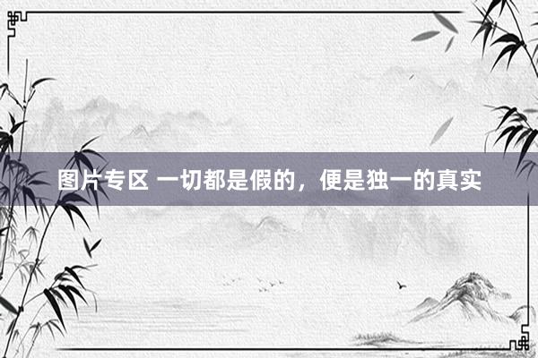 图片专区 一切都是假的，便是独一的真实